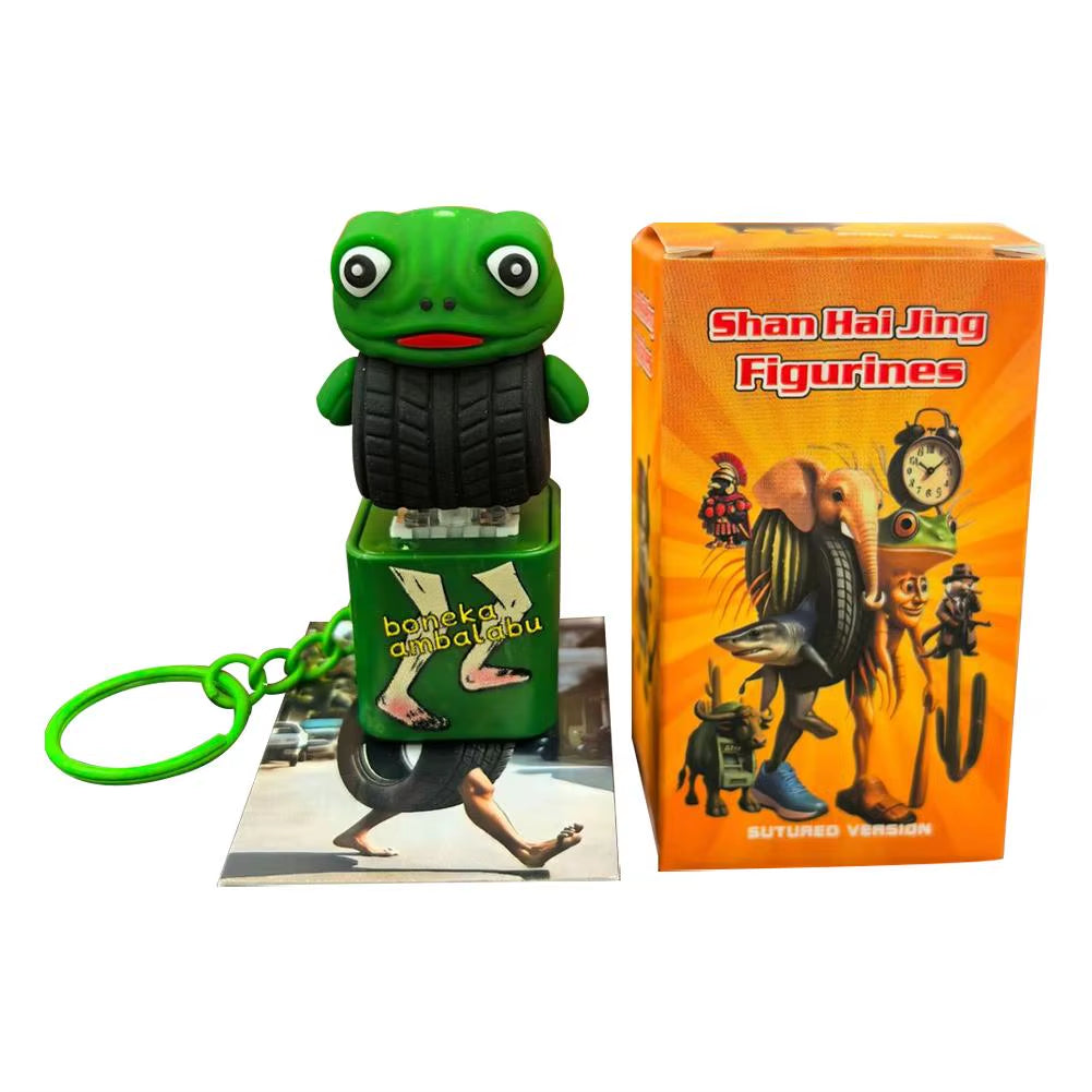 2025 New Tung Tung Tung Sahur Stickman Desktop Ornament Model Creative Quirky Press and Light up Stress Relieving Toys Ornaments
